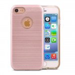 Wholesale iPhone 7 Hard Armor Hybrid Case (Champagne Gold )